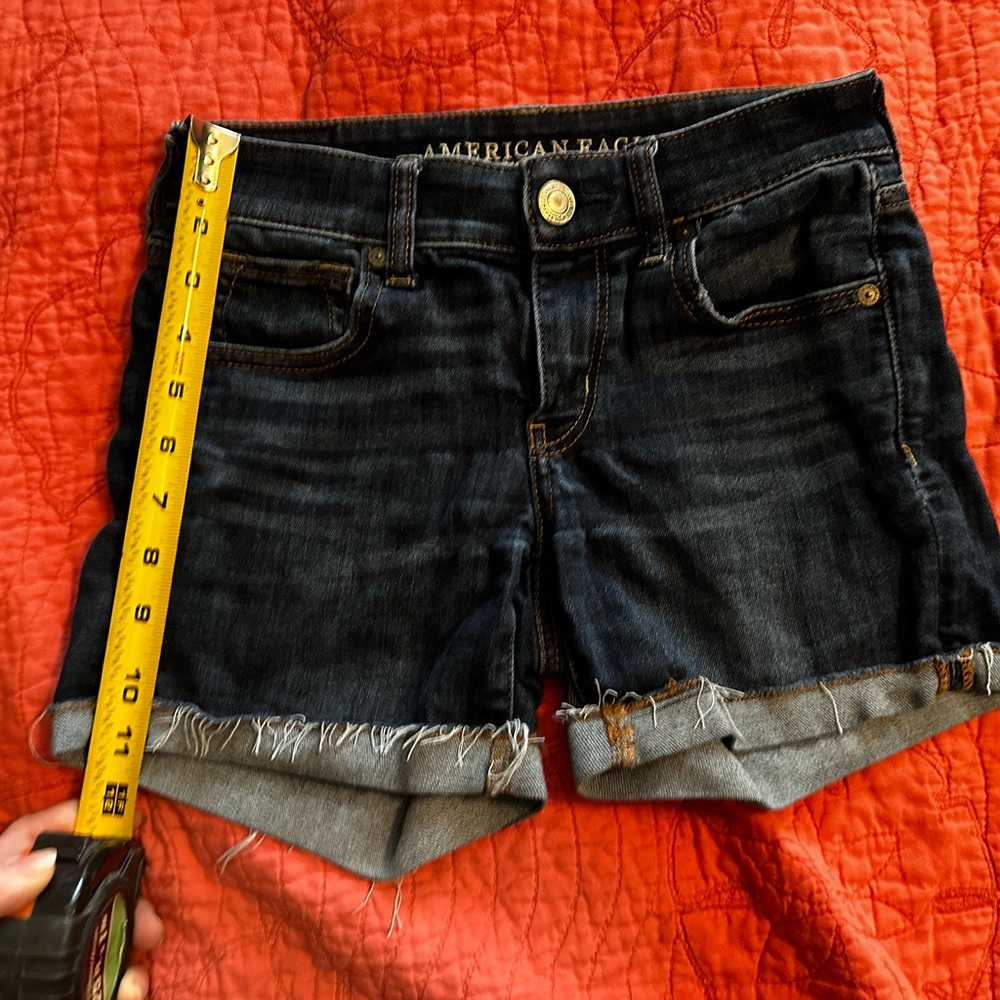 American Eagle Jean Shorts size 0 Next Level Stretch